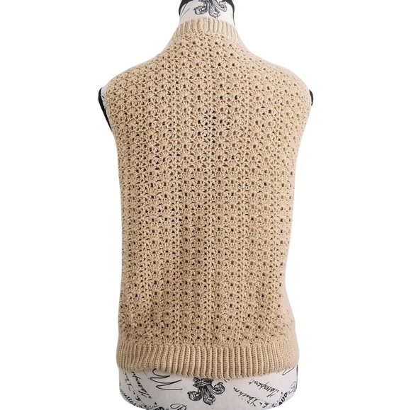 🌞 Boho Vintage Handmade crochet vest - Picture 4 of 4
